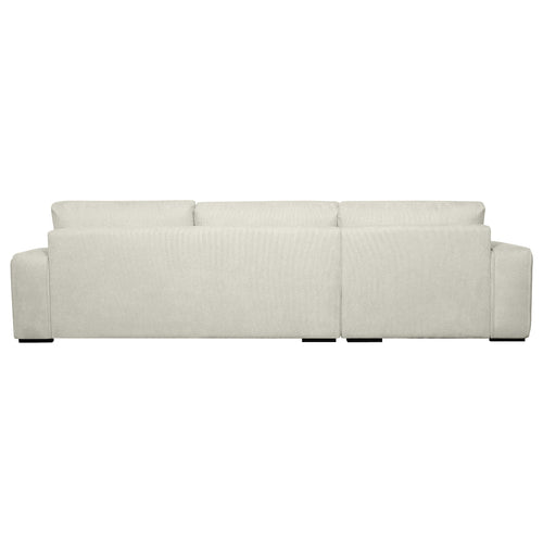 Furnhouse chaise longue bank links California - Crème wit - Stof - 105x305x85