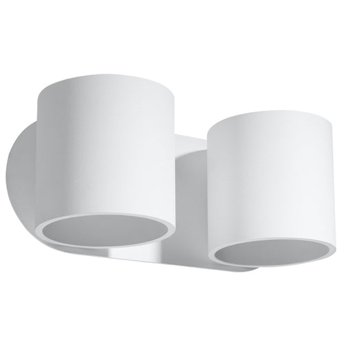 Sollux Lighting Wandlamp ORBIS 2 wit - 26x12x10cm