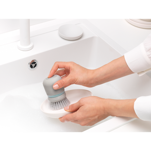 Brabantia SinkSide Afwasborstel met Zeepreservoir - Mid Grey