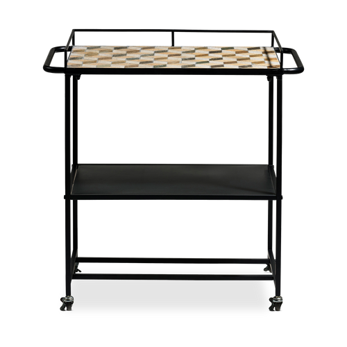 Villa Collection Karv metalen keuken trolley zwart - vtwonen shop