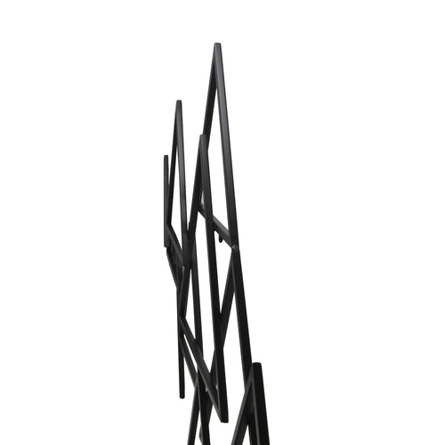 Art for the Home Metal Art - Moderne Driehoeken - Zwart - 1,11m x 64cm - vtwonen shop
