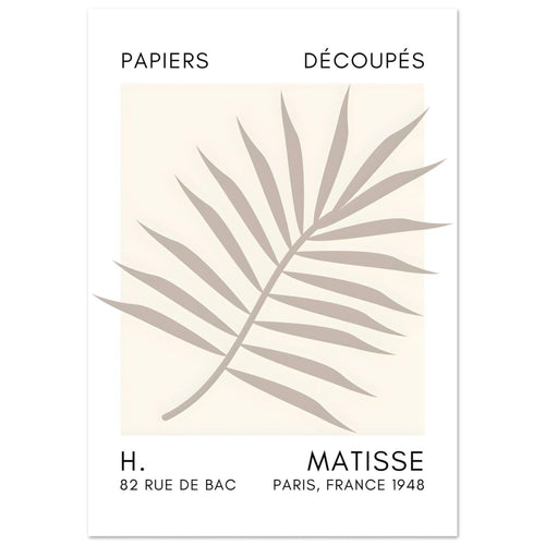 Artfulprints  Matisse – Floral reef grey   poster 70x100 cm - vtwonen shop