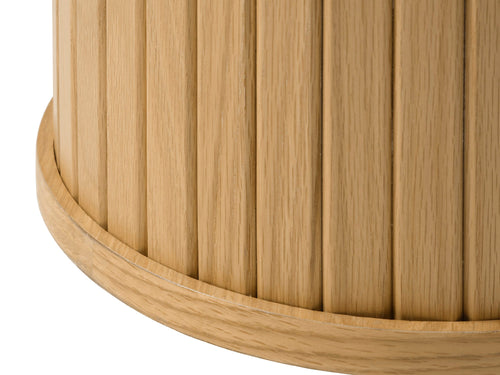 Rebellenclub Bijzettafel Taree - ø50 cm - Eiken