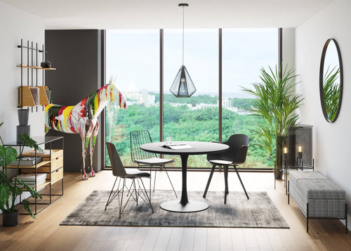 Kare Design Vloerkleed Cosy Rocky zwart