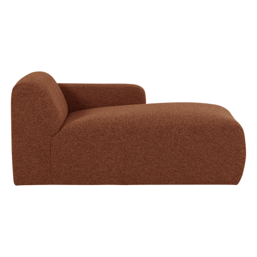 WOOOD chaise longue bank rechts Mojo Base - Bouclé - R.bruin - 74x112x162