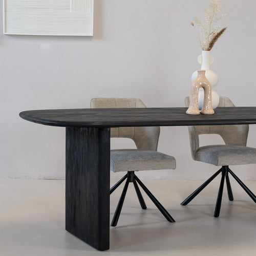 Giga Meubel Eettafel Gin - Deens Ovaal - Mangohout - 240cm - vtwonen shop