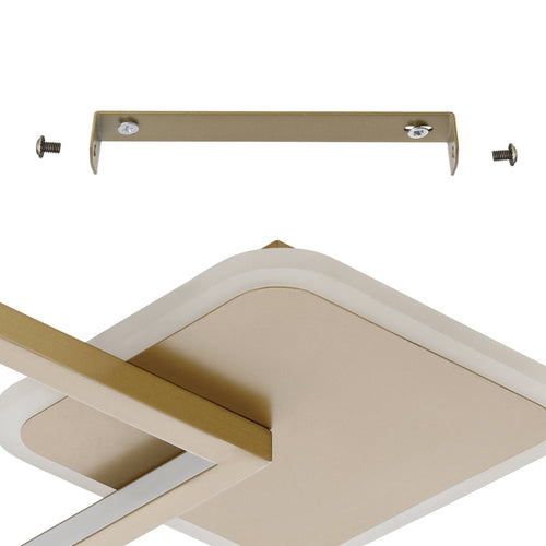 EGLO plafondlamp Gafares - led - 33 cm - goud/wit - dimbaar - vtwonen shop