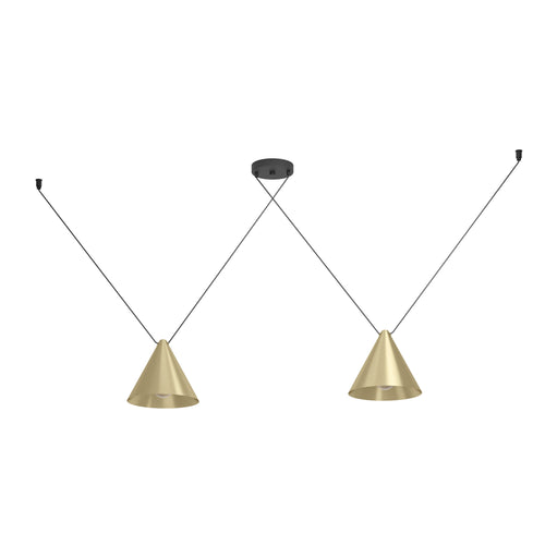 EGLO hanglamp Narices 1 - e27 - 173 cm - goud/zwart - staal - vtwonen shop