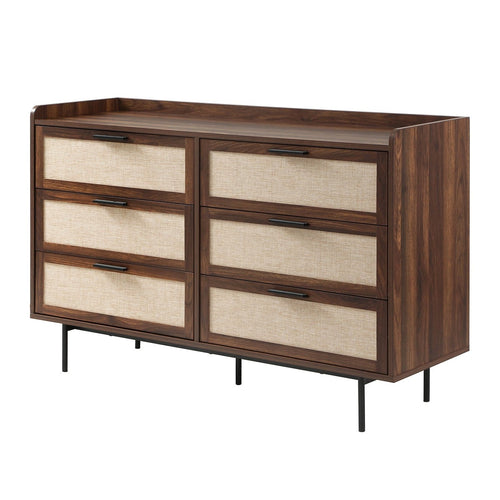 Calicosy - JETSON Commode 6 lades - Notenhout - 120x79x39,5 cm