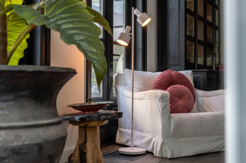 Artdelight vloerlamp Twinkle - 2 lichts - 28  x 150   cm - wit