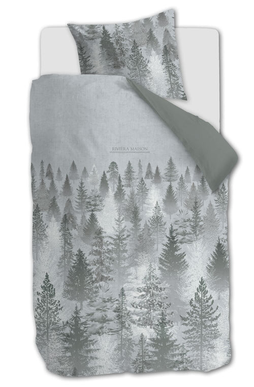 Rivièra Maison Dekbedovertrek Foggy Forest - 140 x 200/220 cm - Groen