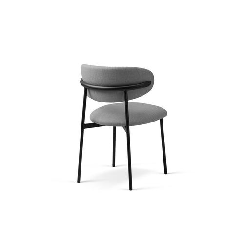 Set van 2 stoelen Nina structurele stof warm grijs - 52x55x78cm
