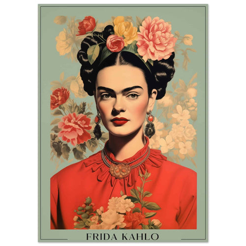 Artfulprints  Frida Kahlo - Botanical portrait   poster 50x70 cm - vtwonen shop