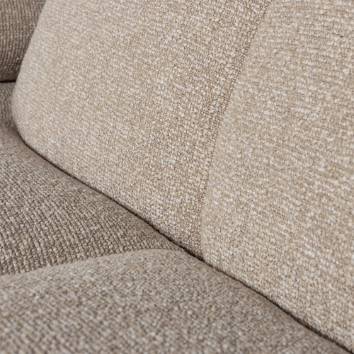 WOOOD chaise longue bank rechts Mojo - Bouclé - Beige Melange - vtwonen shop