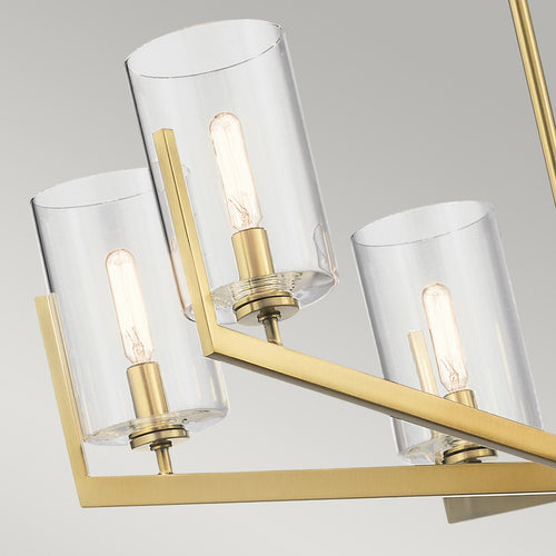 Elstead Kichler Nye Hanglamp met meerdere armen, geborsteld natuurlijk messing