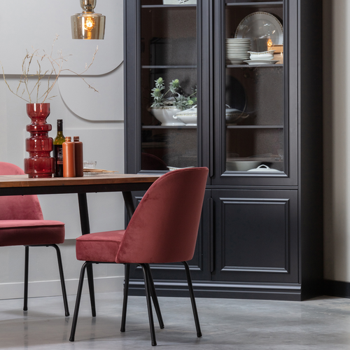 WOOOD eettafel Rhombic - Hout/Metaal - Naturel - 76x220x90 - vtwonen shop