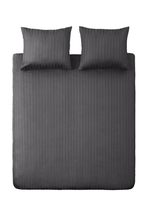 Ten Cate dekbedovertrek - 100% katoensatijn - 200x200/220  - antraciet