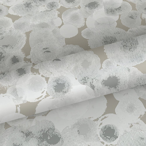 Sanders & Sanders behang aquarel luchtbellen taupe en grijs - 53 cm x 10 m - 640020