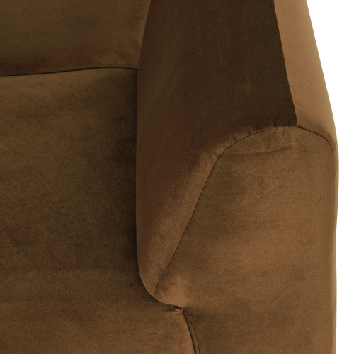 WOOOD hoekelement recht Mojo Base - Velvet - Honinggeel - 74x105x105
