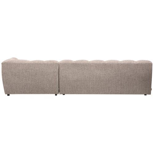 WOOOD chaise longue Allure - Polyester - Bruin Melange - 79x324x165 - vtwonen shop