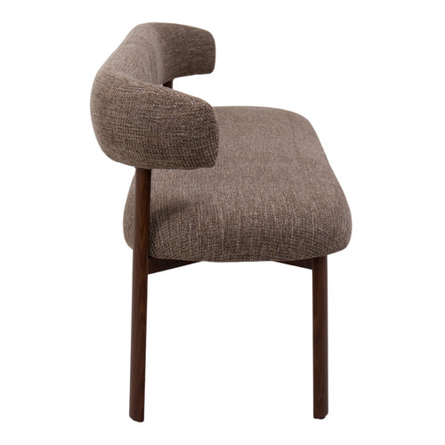 DÉJA Living Eetkamerbank Alamo - Taupe/Walnoot - 160cm