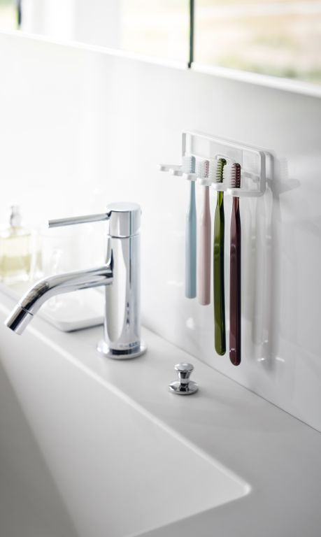 Yamazaki Zelfklevende Tandenborstelhouder - Tower - Wit - vtwonen shop