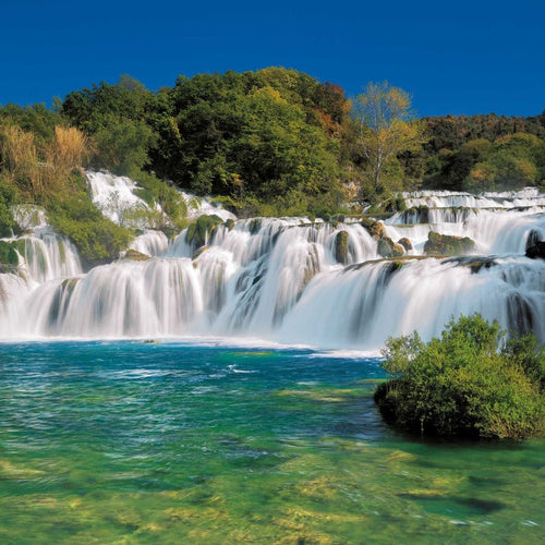 Sanders & Sanders fotobehang watervallen groen en blauw - 368 x 254 cm - 612203