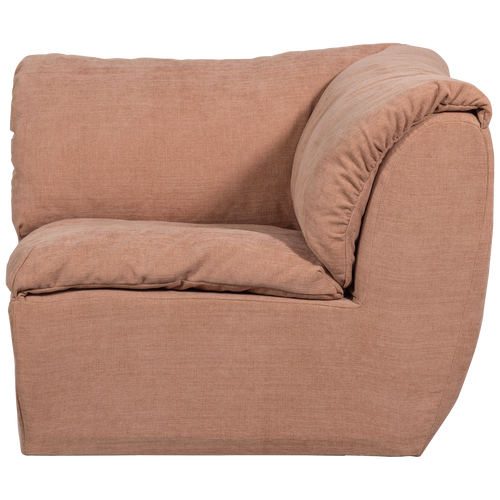 WOOOD hoekelement Baggy - Geweven Chenille - Oudroze - 81x96x96 - vtwonen shop