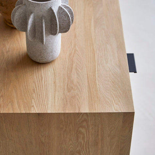 Tikamoon Massief eikenhouten tv-meubel 180 cm - Naturel - vtwonen shop