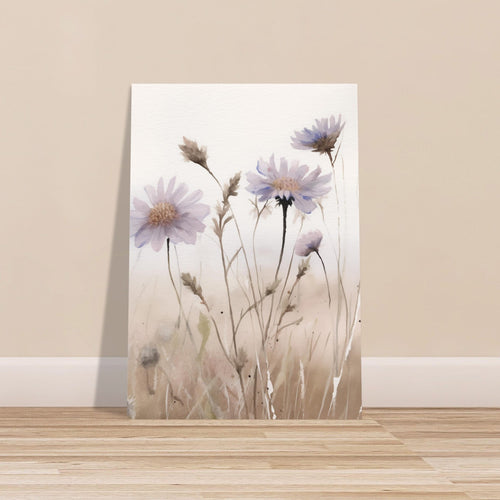 Artfulprints Poster Flower aquarel 1   - 30x40 cm - Taupe