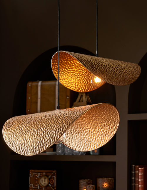 J-Line Plafondlamp - metaal - goud - small