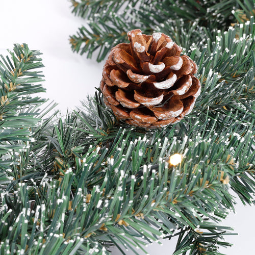 Black Box Trees Creston Guirlande met Decoratie en Verlichting - L270 cm - Groen