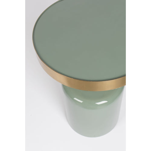 Zuiver Glam Bijzettafel Rond 36 cm Groen/ Goud - vtwonen shop