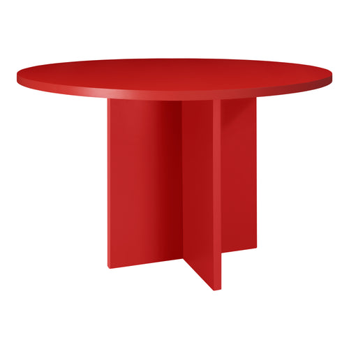 Really Nice Things  - eettafel Mathilda - MDF -rond - 120cm - rood - vtwonen shop