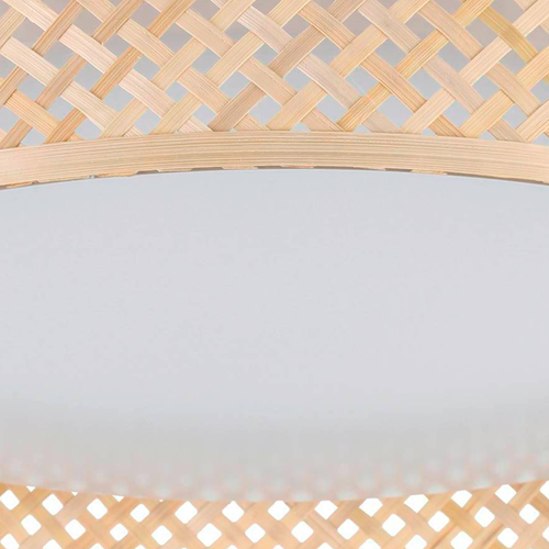 EGLO plafondlamp Luppineria - led - ø 38 cm - wit/bruin - vtwonen shop