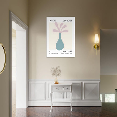 Artfulprints Poster Matisse - Ocean flower pink   - 30x40 cm - Roze