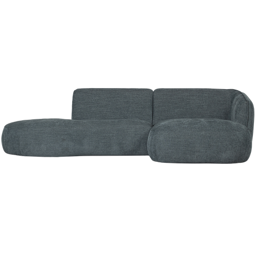 WOOOD chaise longue rechts Polly - PES - Blauw/Groen - 71x258x150 - vtwonen shop