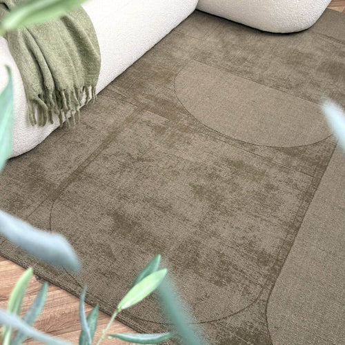 Wollen vloerkleed Twig groen - Interieur05 - 200 x 290 cm - vtwonen shop