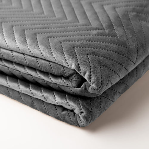 VELO - bedsprei 220x240 cm - Charcoal Gray - antraciet