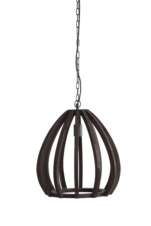 Light & Living hanglamp BARSIA - bruin - Ø40x42cm