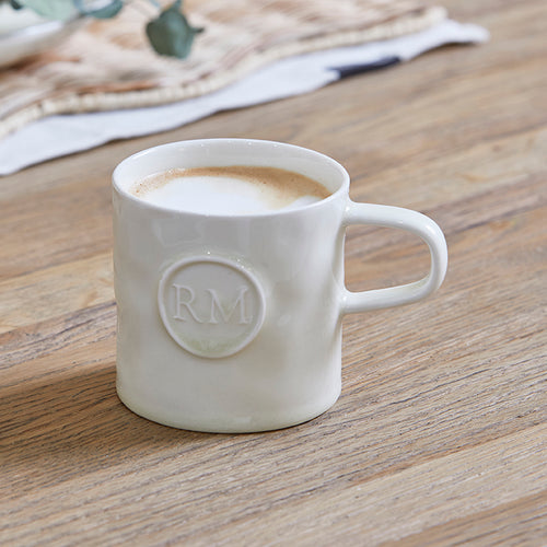 Rivièra Maison Portofino Mug white - Porselein - Wit - vtwonen shop