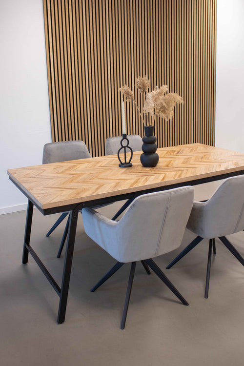 Kick draaistoel Tom - Grijs - vtwonen shop