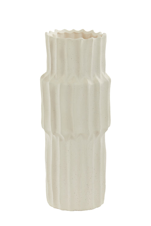 Light & Living vaas LONGA - Ø14.5x36cm - wit - vtwonen shop