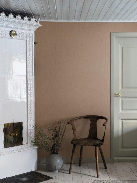 Borastapeter behang effen terracotta - 53 cm x 10.05 m - 660463 - vtwonen shop