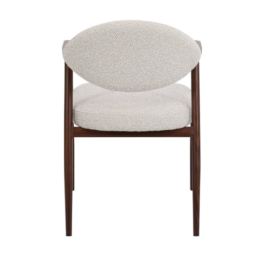 DÉJA Living Eetkamerstoel Karup - Beige/Walnoot - Set van 2 - vtwonen shop