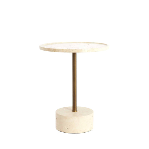 Light & Living bijzettafel Civita - bruin - Ø41cm