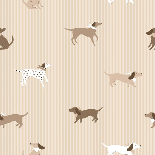 ESTAhome behang honden beige - 50 x 900 cm - 132019