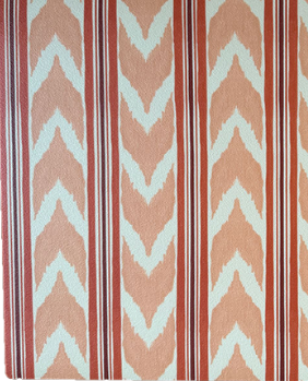 Catchii Placemat Edgy Ikat perzik roze