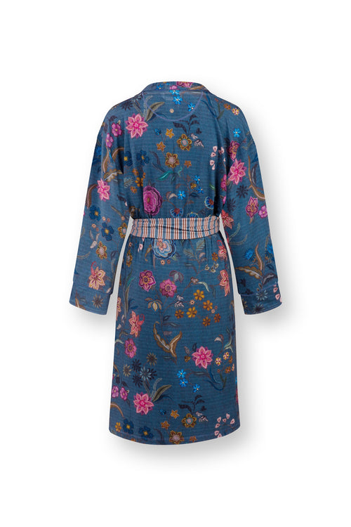Pip Studio - Nisha Kimono Dames - Coco Flower - Blauw - XXL