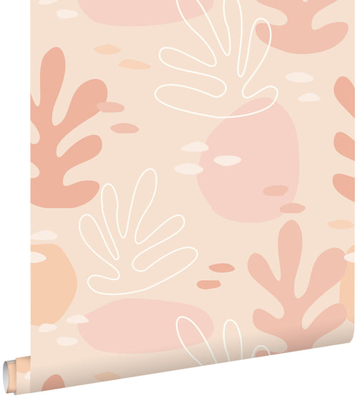 ESTAhome behang koraal zacht roze - 50 x 900 cm - 139541